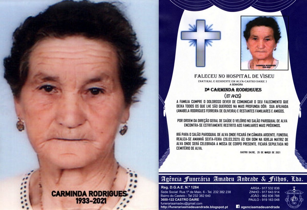 FOTO RIP DE CARMINDA RODRIGUES -87 ANOS (ALVA).jpg