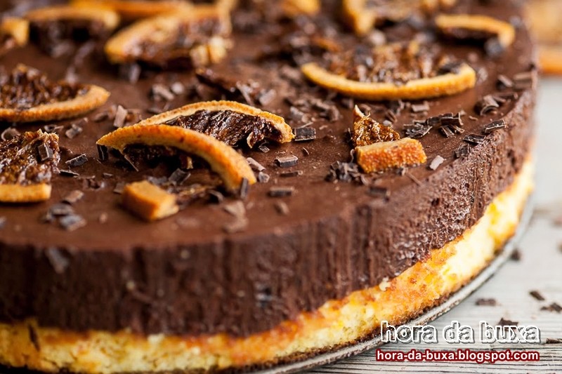 Bolo de Mousse de Chocolate com Laranja - horadabu