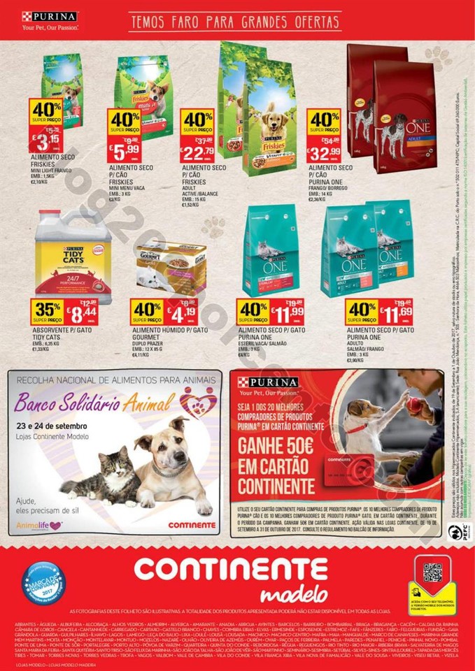 Antevisão Folheto CONTINENTE Pets promoções de 