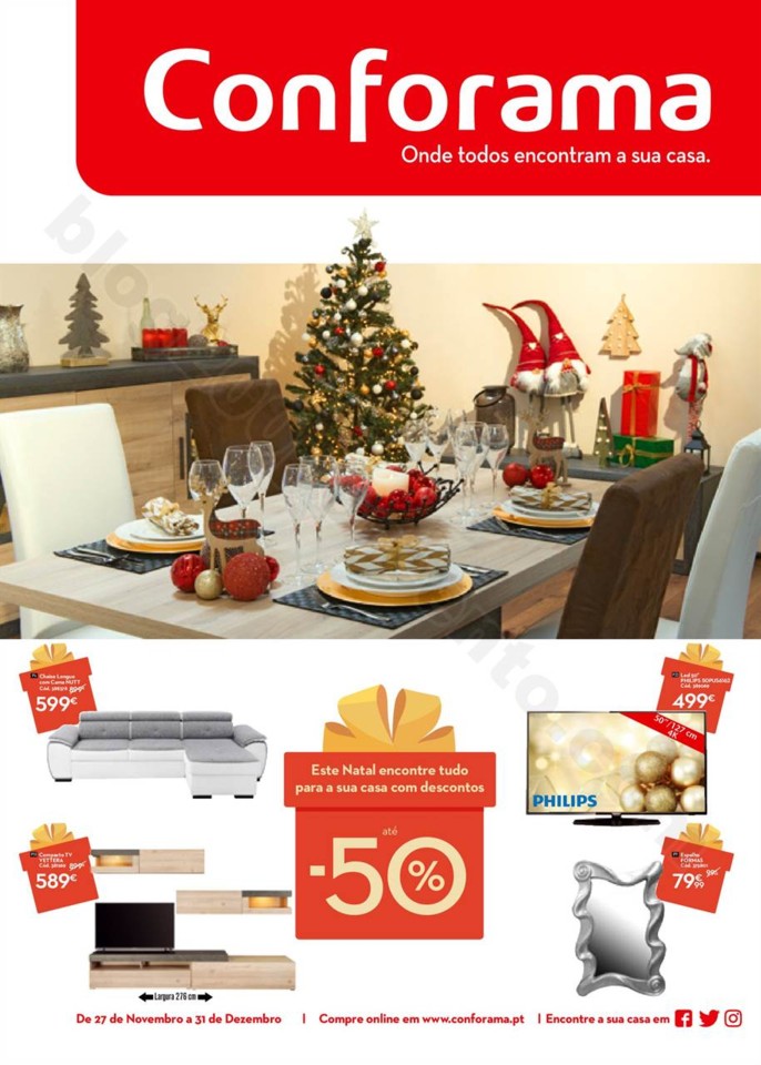 Antevisão Folheto Conforama Natal Promoções de 