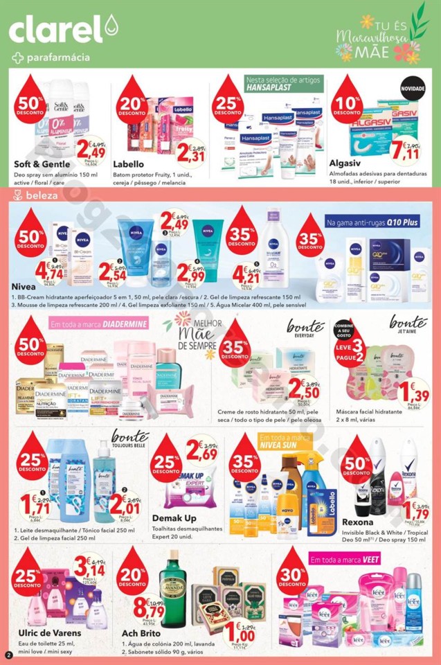 Antevisão Folheto CLAREL Promoções de  19 abril