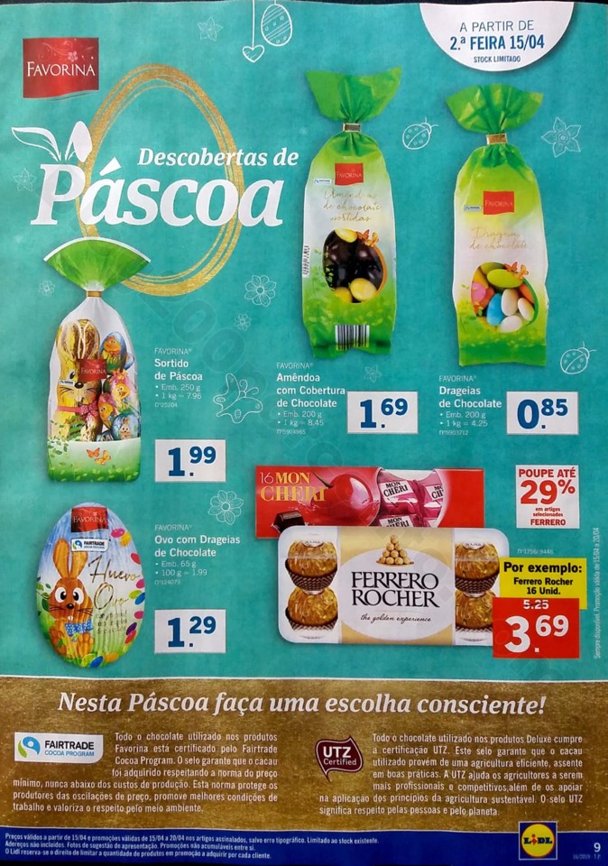 antevisao folheto lidl promocoes páscoa de 15 a 2