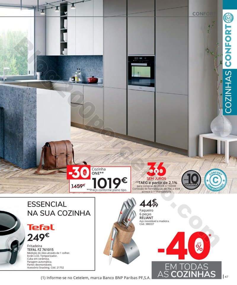 Antevisão Folheto CONFORAMA Cozinhas promoções 