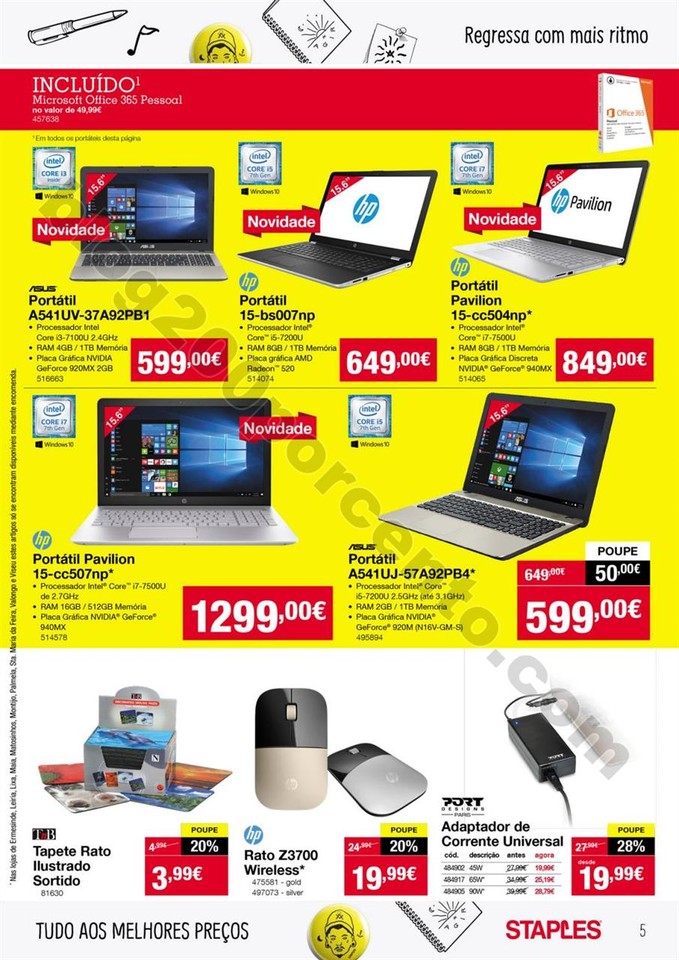 01 antevisão Folheto STAPLES Tecnologia 7 a 26 se