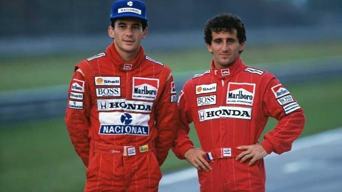 Ayrton Senna e Alain Prost na McLaren