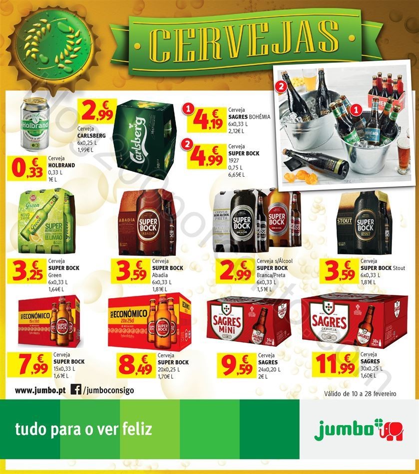 Antevisão Especial Cervejas JUMBO Promoções de 