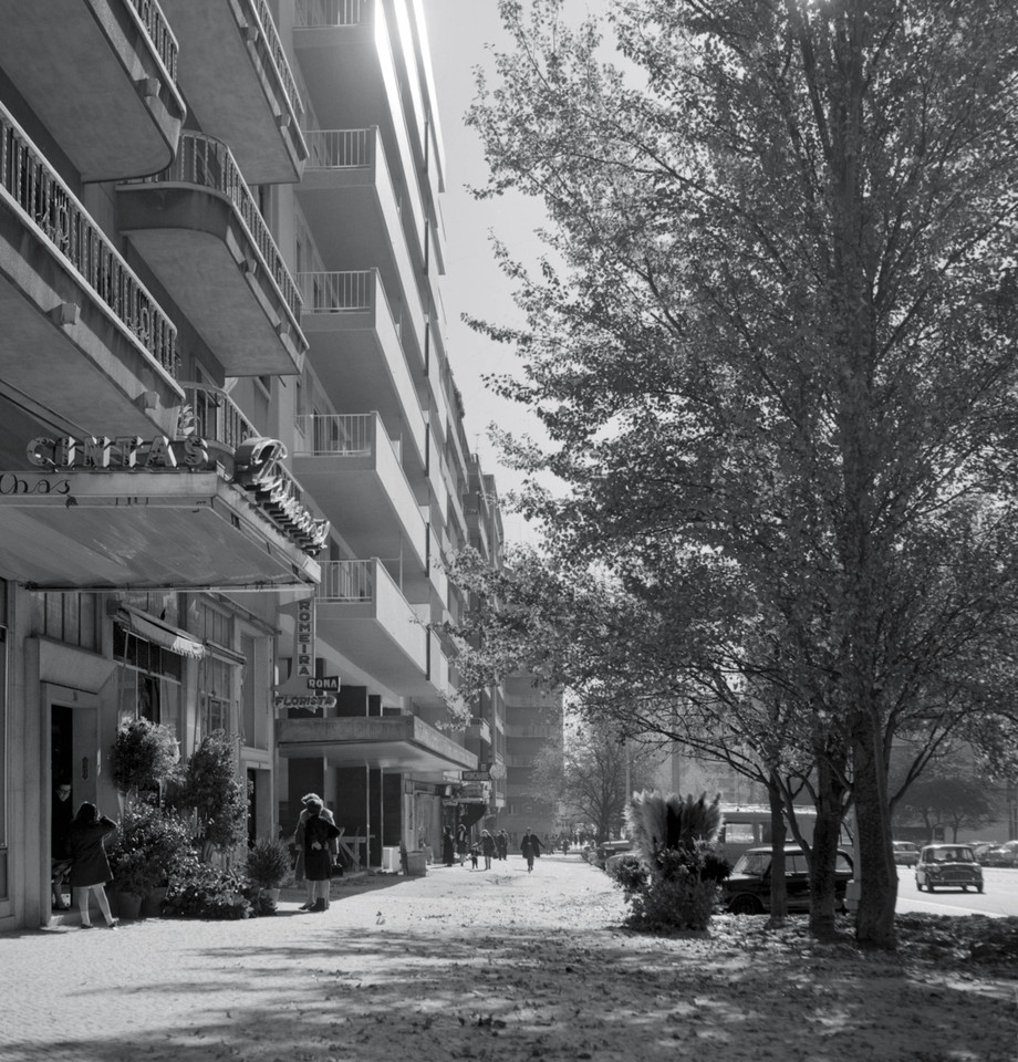 Romeira em dia de Inverno, Av. de Roma (A.Pastor, c. 196...)
