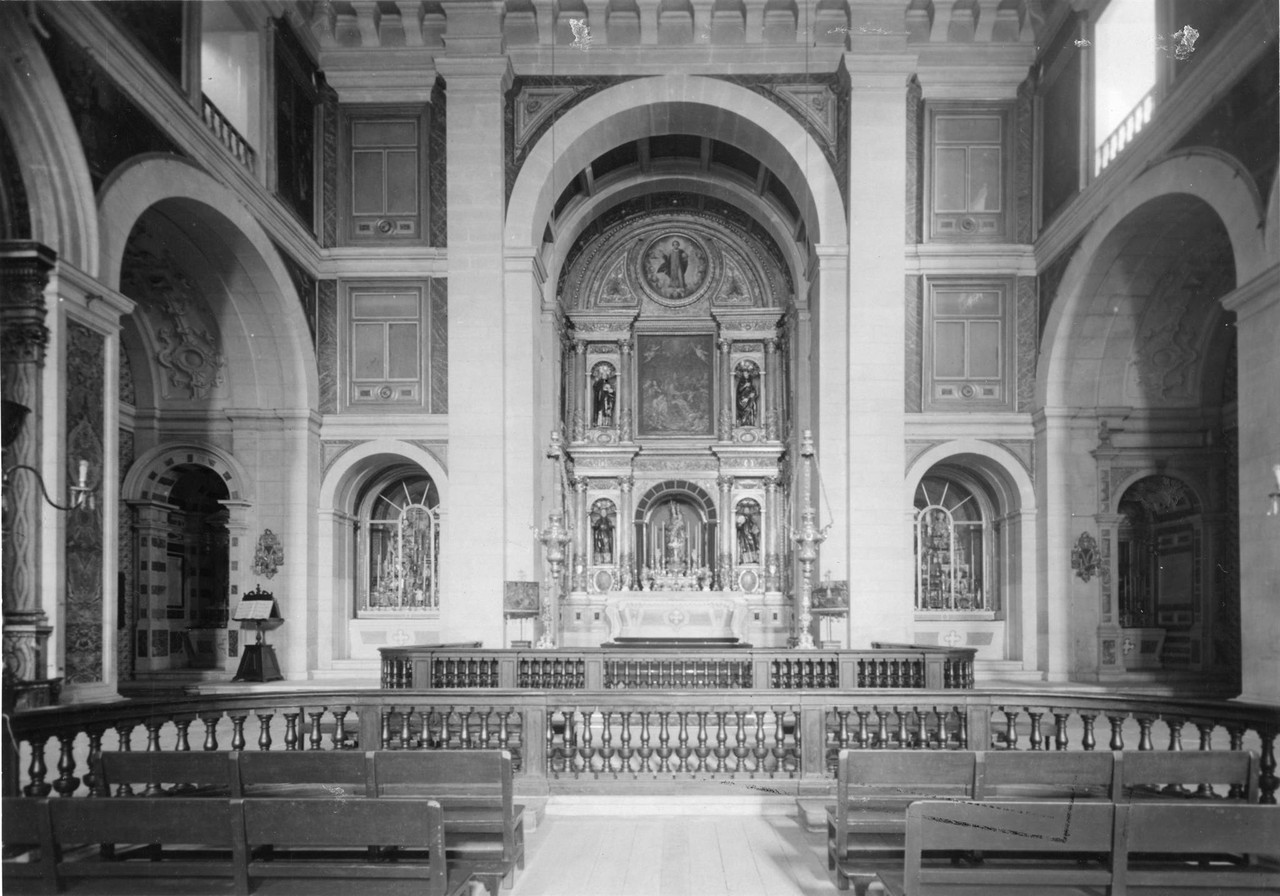 Igreja de São Roque, interior, anos 50, foto de A