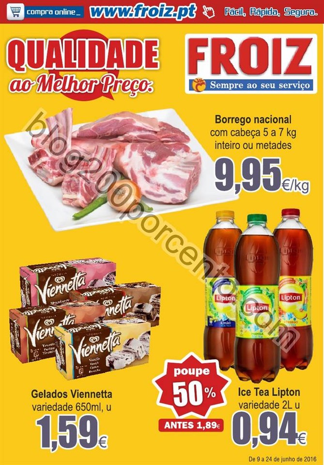Novo Folheto FROIZ Promoções de 9 a 24 junho p1.