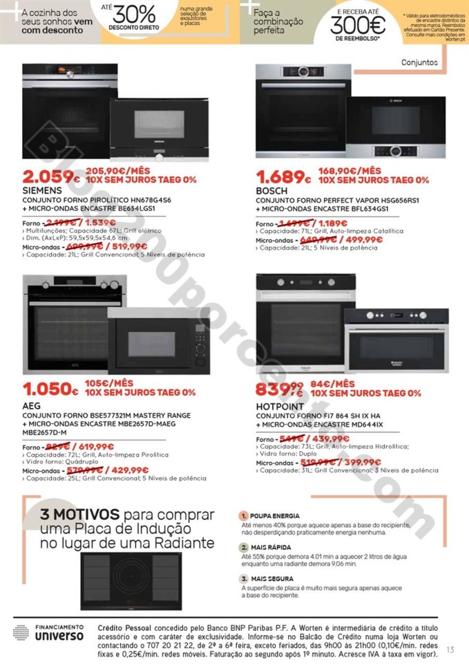 Antevisão Folheto WORTEN cozinhas promoções de 