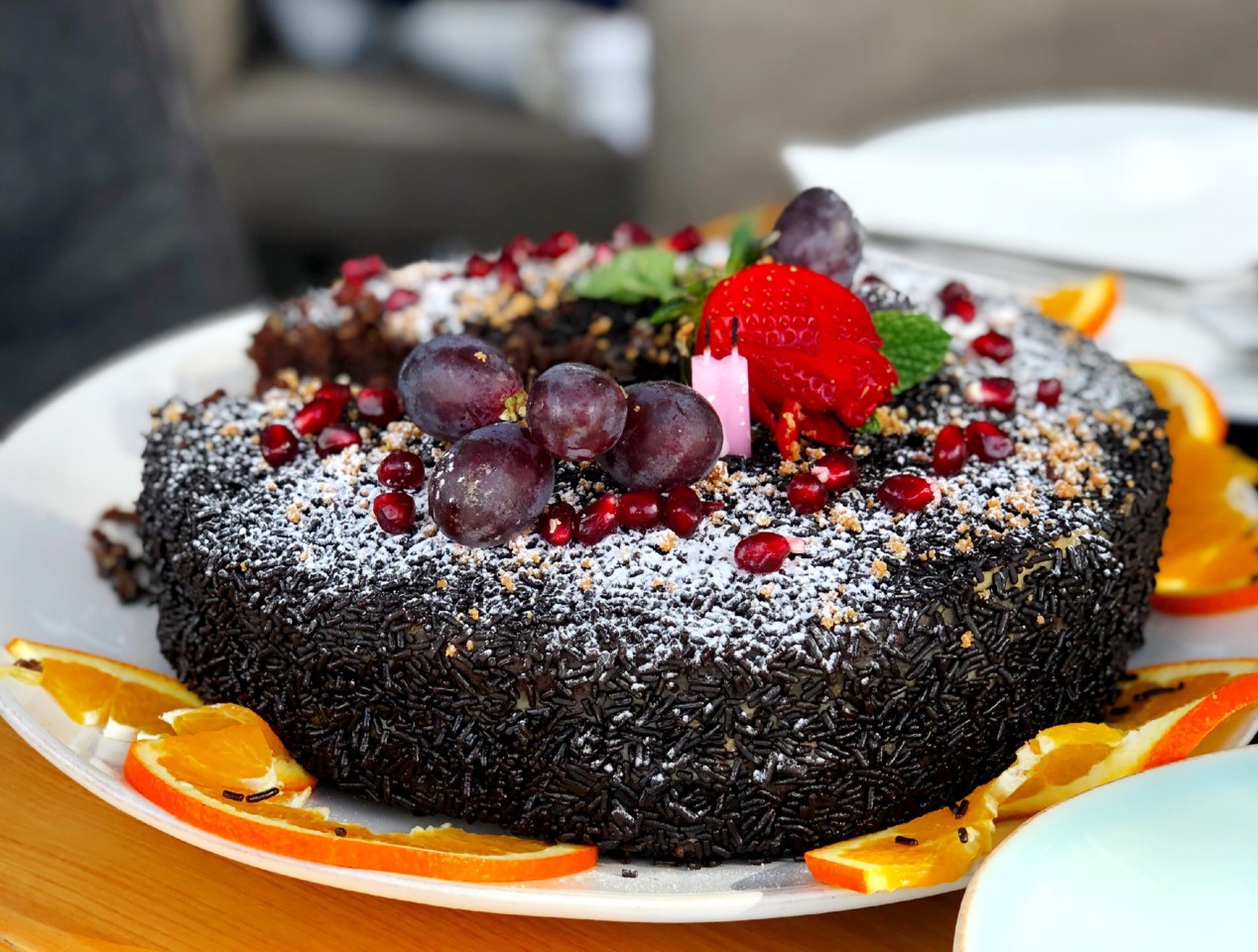 bolo de aniversário brigadeiro