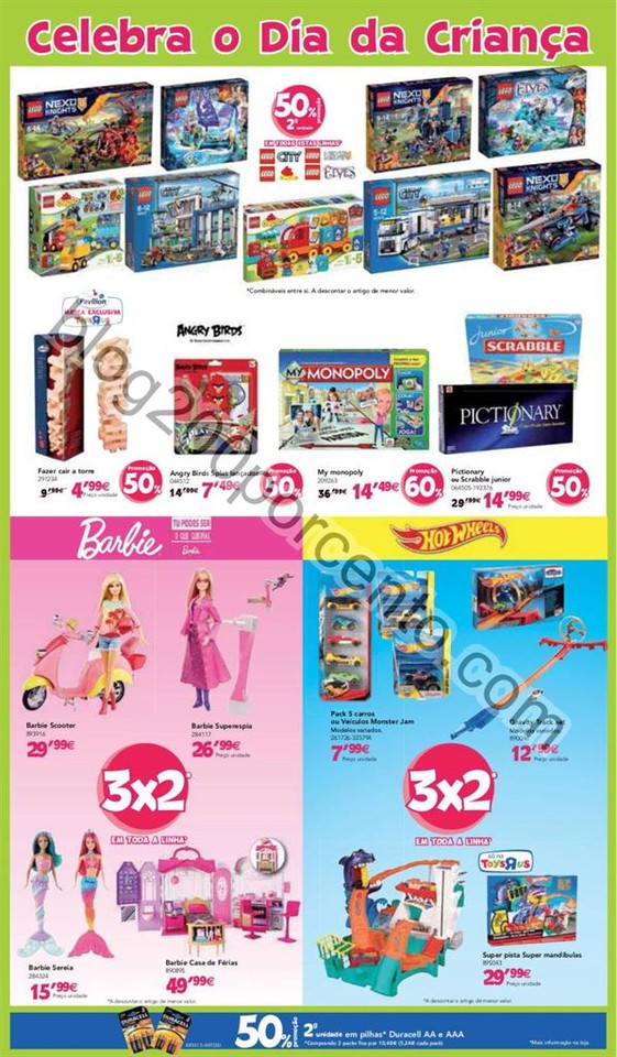 Novo Folheto TOYSRUS Promoções Extra de 26 maio 