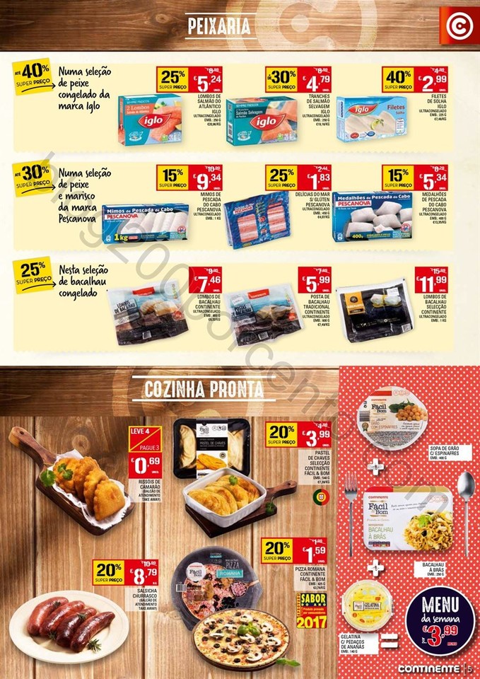Antevisão Folheto CONTINENTE Promoções de 4 a 1
