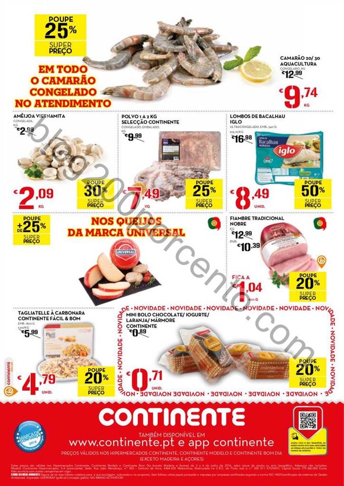 Antevisão Folheto CONTINENTE Fim de semana de 3 a