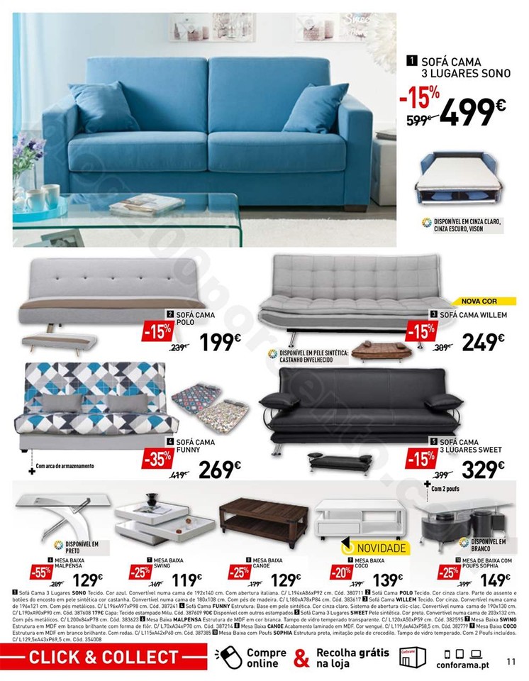 Antevisão Folheto CONFORAMA promoções de 11 out