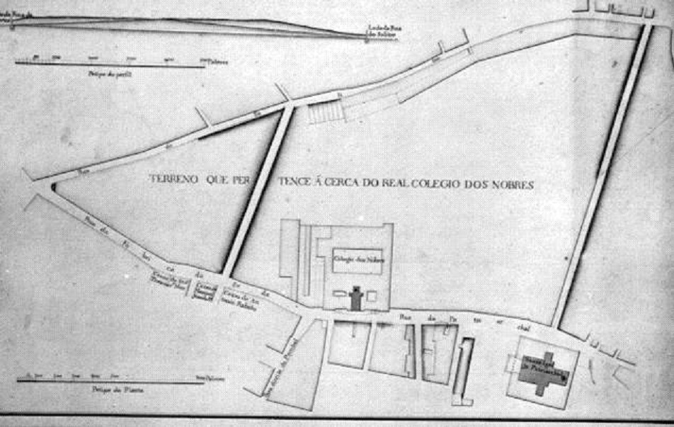 Planta da cerca real do Colégio dos Nobres, foto 