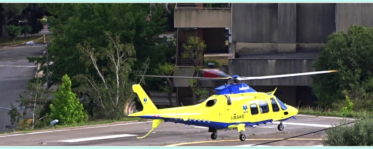 4   Heli do INEM no Hospital da Covilhã CHCB a 9-
