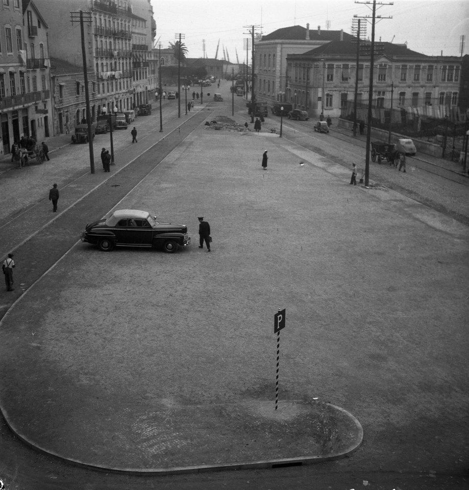 Local após as demolições, 1953, foto de Judah B