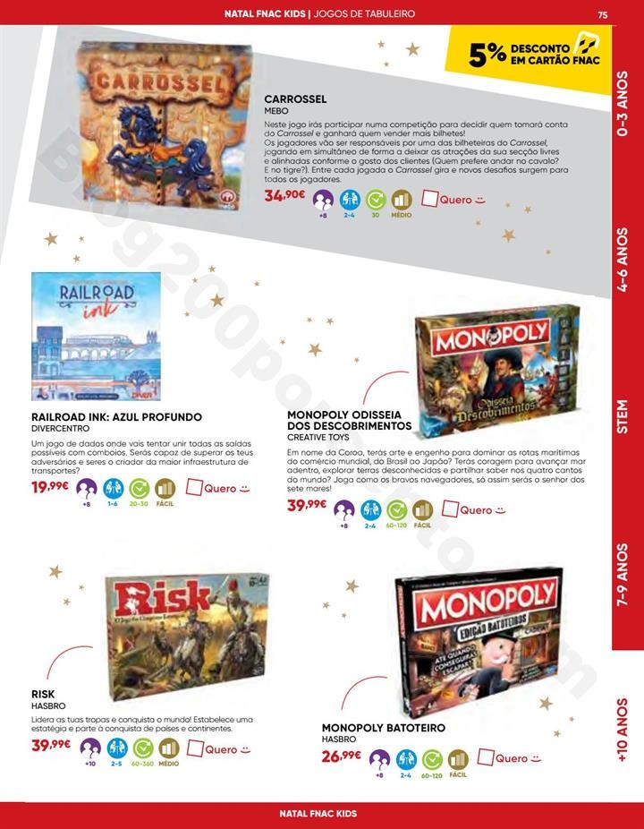 Antevisão Folheto Natal FNAC Kids promoções at
