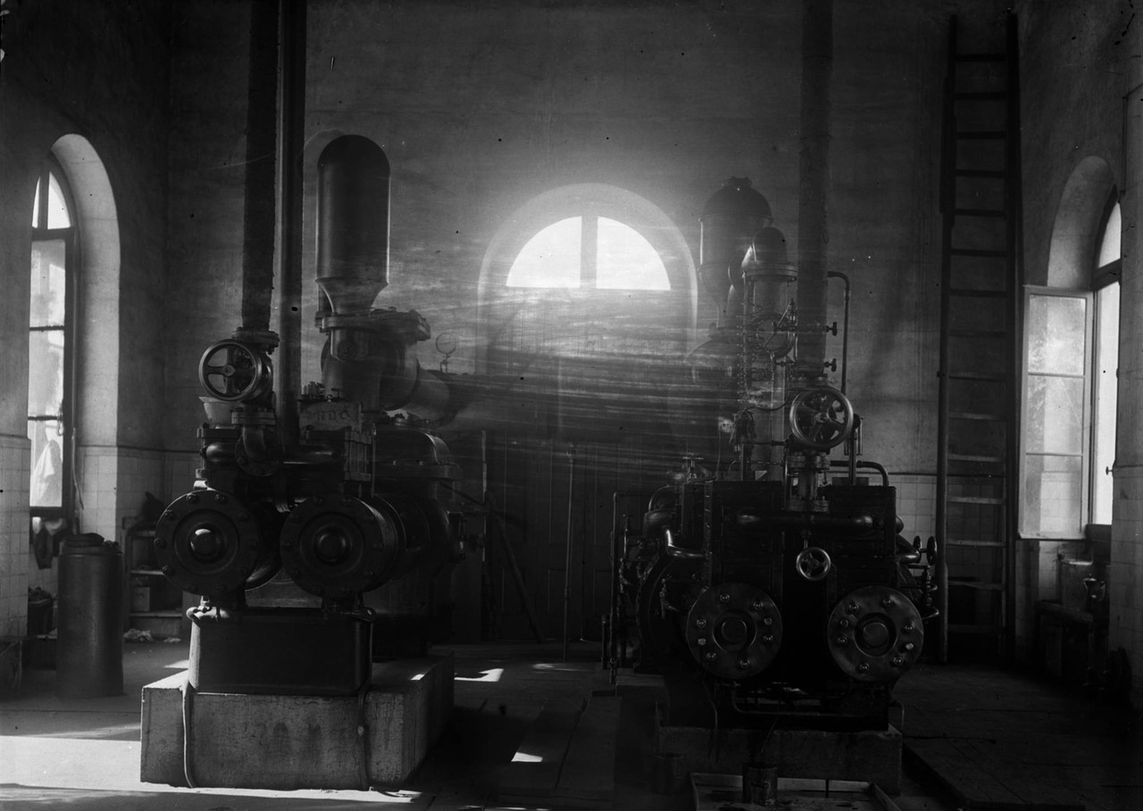 Estação elevatória dos Barbadinhos, bomba a vap