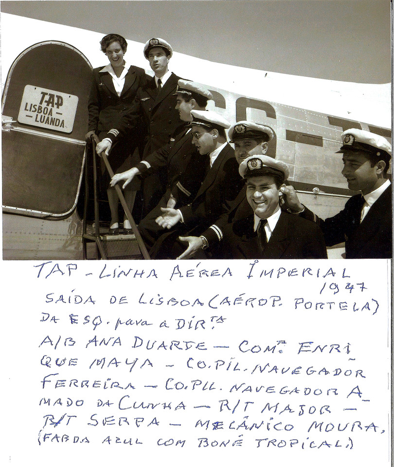 Linha imperial da TAP, aeroporto da Portela (Carneiro, 1947)