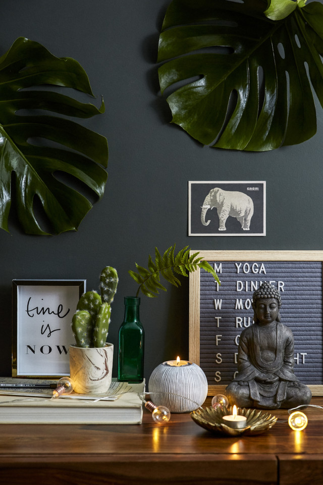 PHOTO FRAME €2, FAUX CACTUS PLANT €5,TEALIGHT 