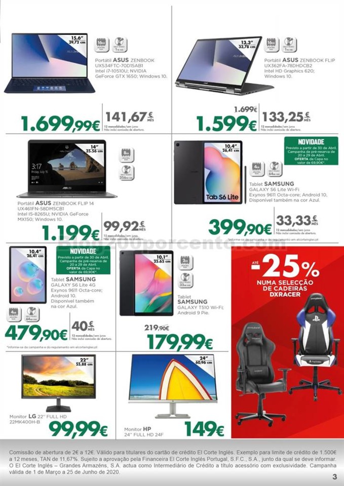 Antevisão Folheto EL CORTE INGLÉS Tecnologia Pro