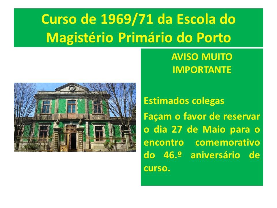 46.º aniversário de curso