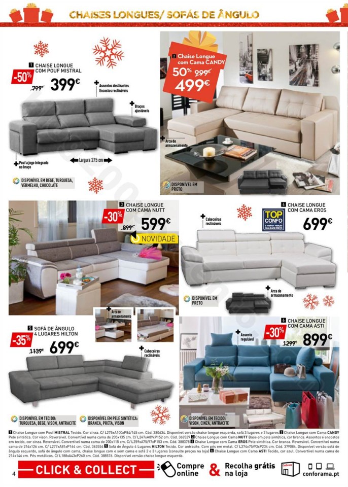 Antevisão Folheto Conforama Natal Promoções de 