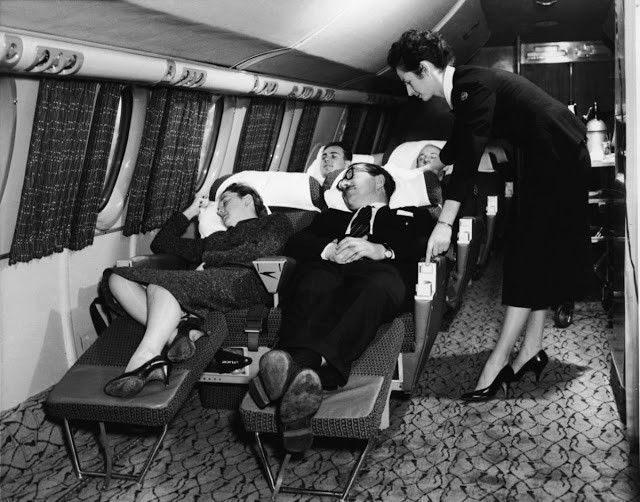 1950s-air-travel-1 1950s economy class looked more