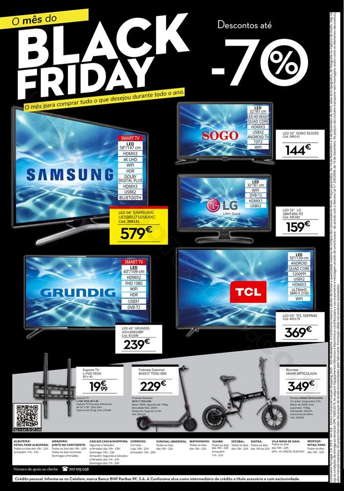 Antevisão Folheto CONFORAMA Black Friday Promoç