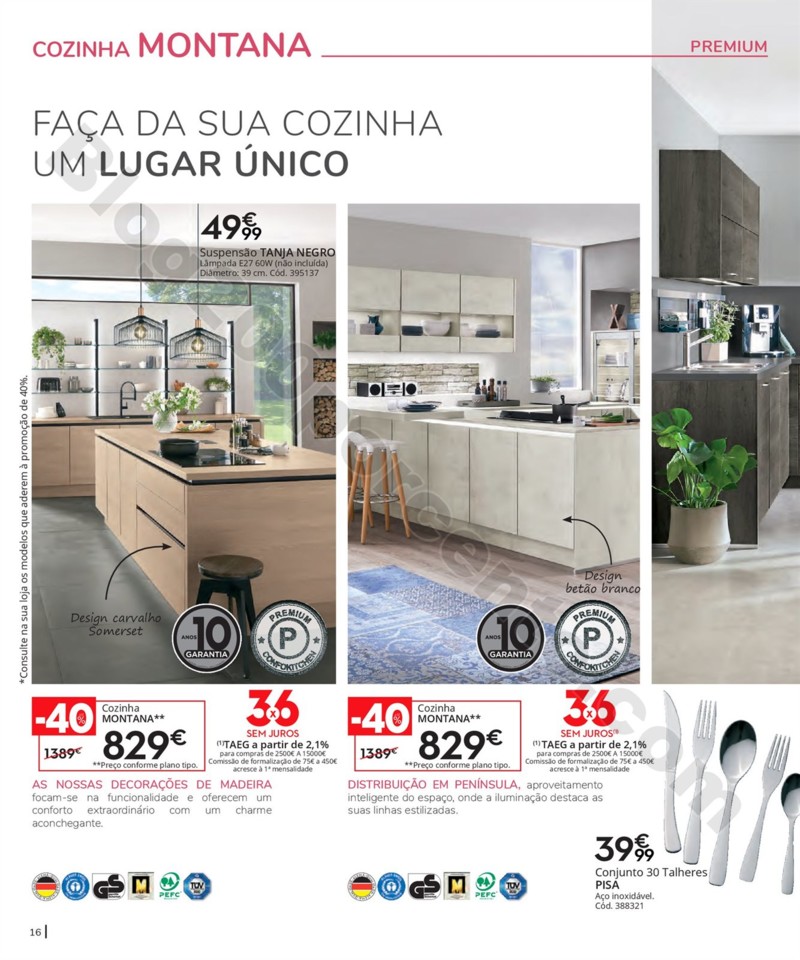 Antevisão Folheto CONFORAMA Cozinhas promoções 