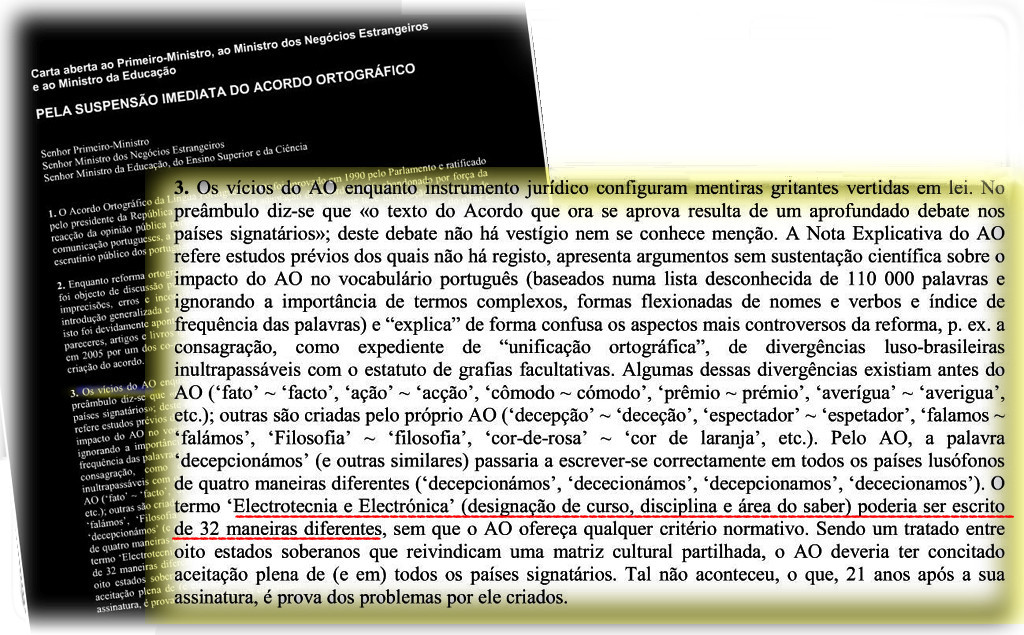 Os vícios da cacografia