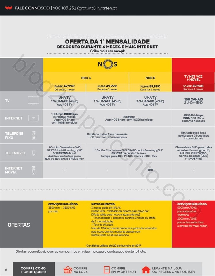 Novo Folheto WORTEN Mobile Promoções até 8 mar