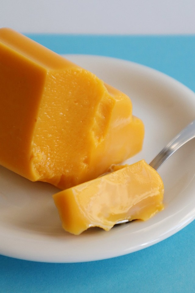 pudim fresco de manga e ananás