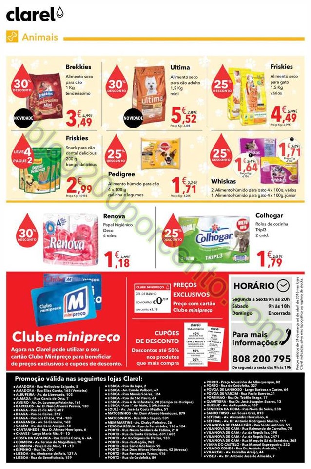 Antevisão Folheto CLAREL Promoções de 24 março