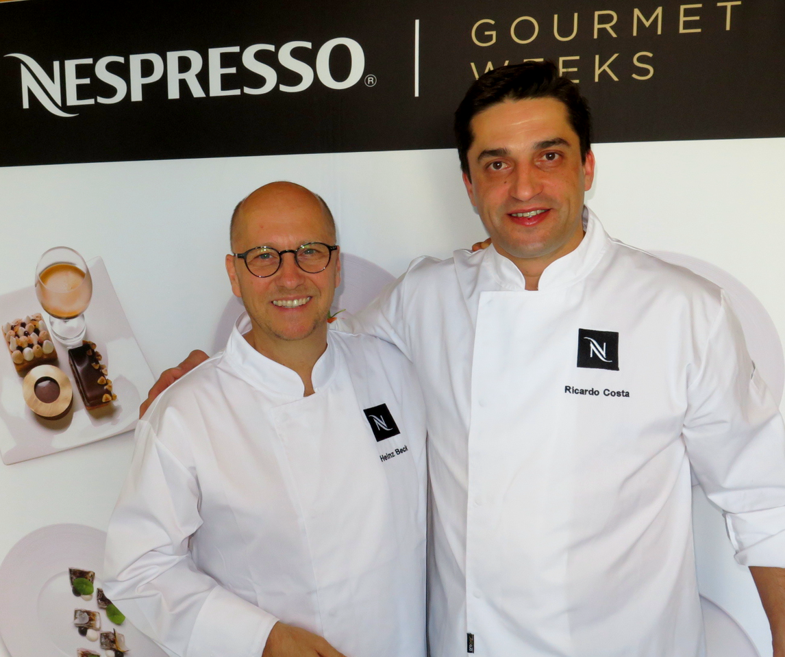 Nespresso Gourmet Weeks no GUSTO: Heinz Beck e Ricardo Costa