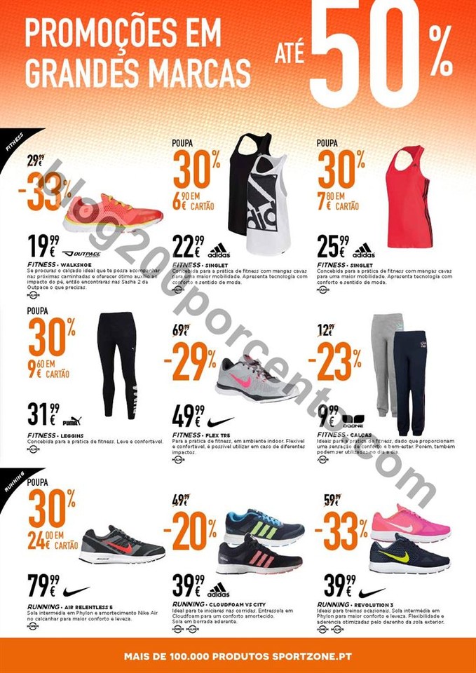 Novo Folheto SPORT ZONE Poupança de 27 abril a 10
