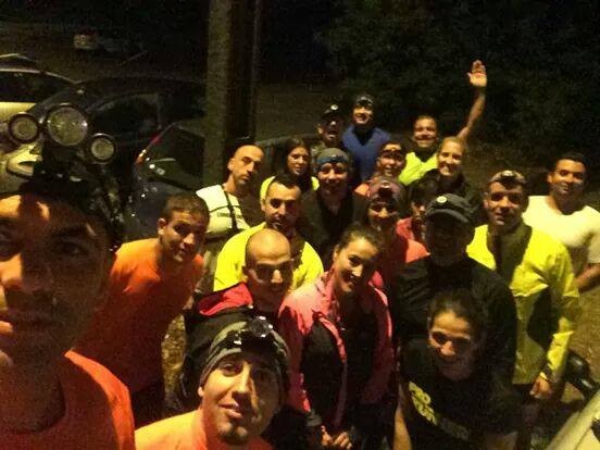 Inicio do treino com pouca chuva