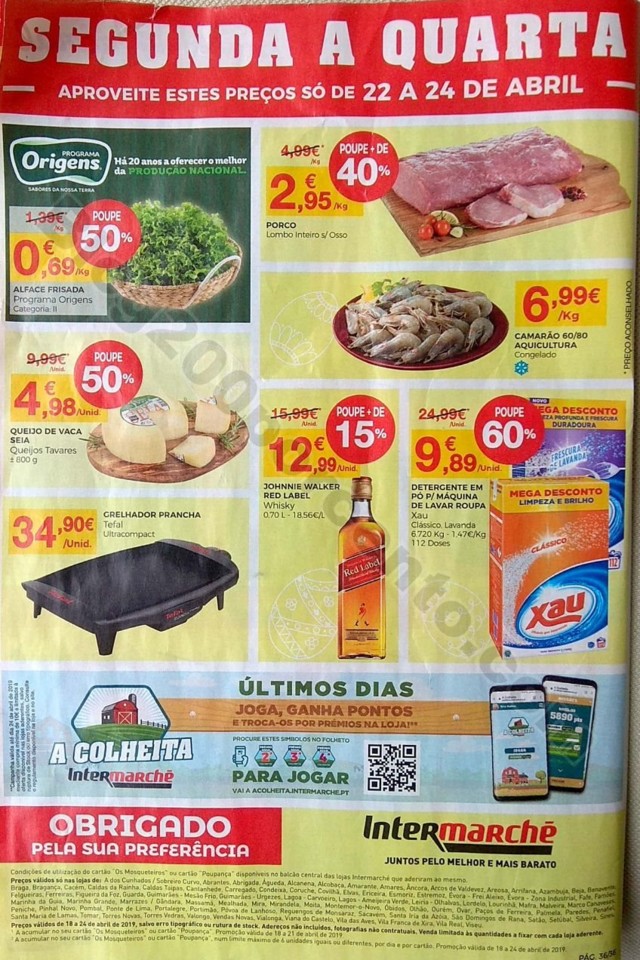 Intermarché Folheto promoções de 18 a 24 abril 