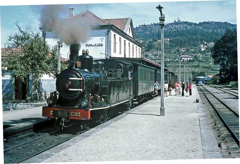 Combóio a vapor, Guimarães (est.) (R. Bridger, 1972)