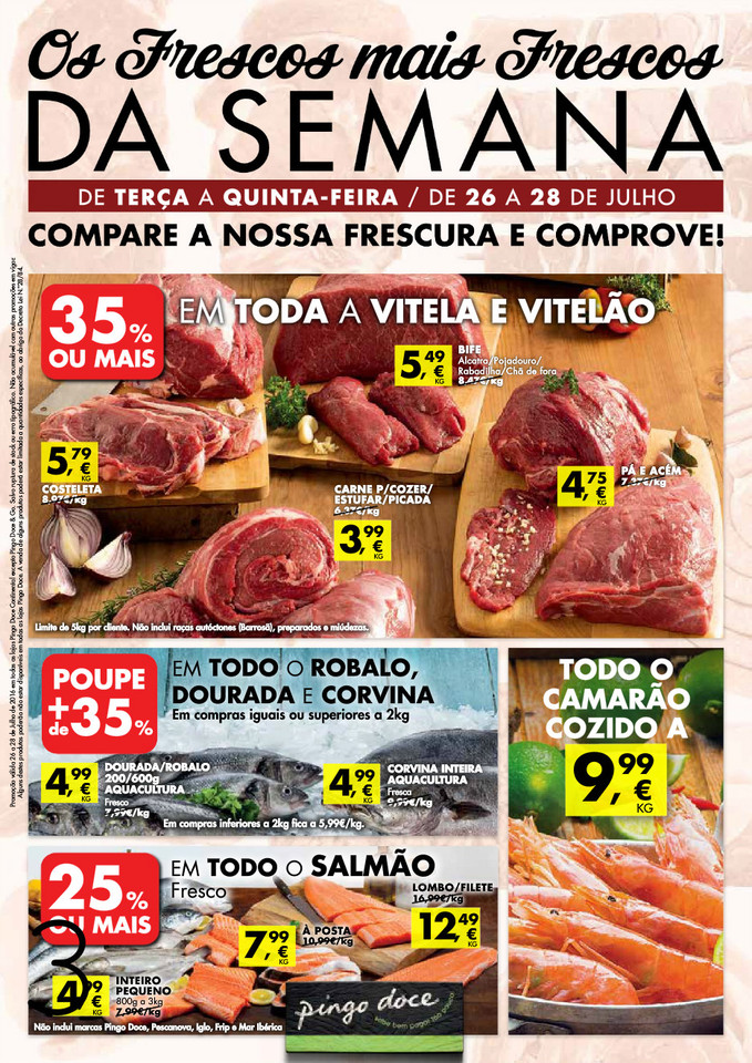 Antevisão Folheto PINGO DOCE Frescos de 26 a 28 j