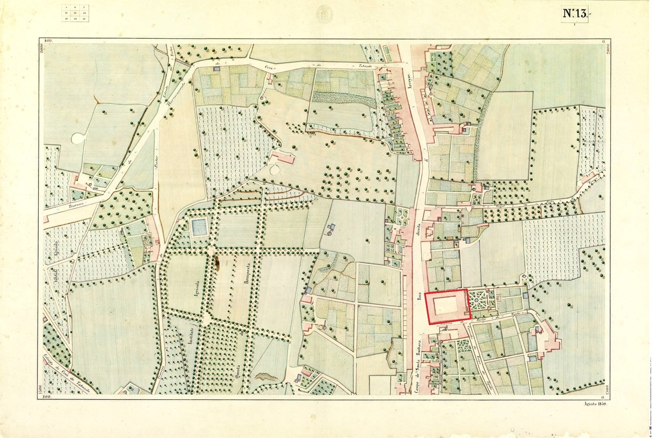 Atlas da carta topográfica de Lisboa, n.º 13, 18