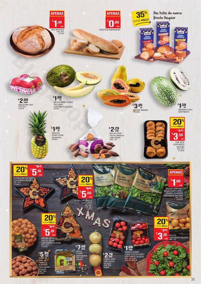 Continente Folheto Feliz Natal 19 novembro a 24 de