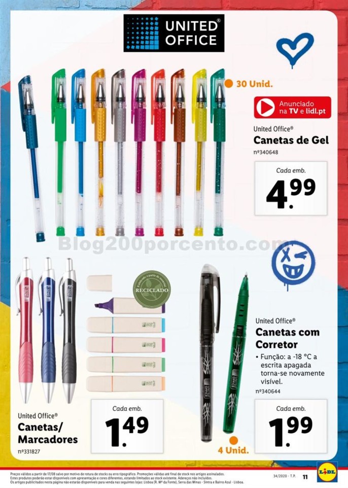 Antevisão Folheto LIDL Regresso às Aulas Promoç
