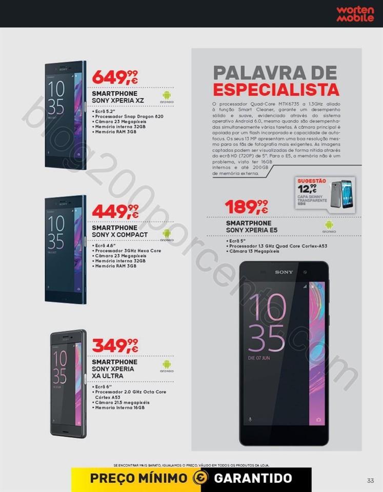 Novo Folheto WORTEN Mobile Promoções até 8 mar