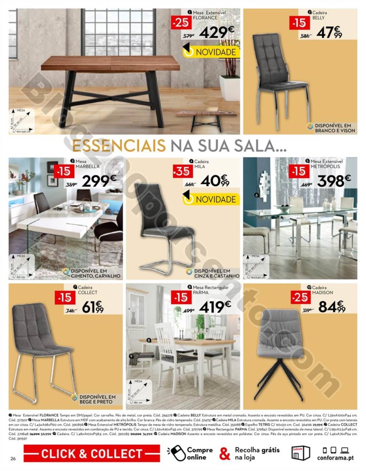 Antevisão Folheto CONFORAMA Promoções de 26 jul