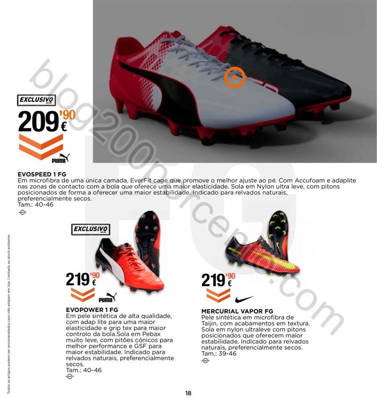 Novo Folheto SPORT ZONE Especial Futebol promoçõ