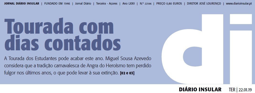 Entrevista Tourada dos Estudantes DI 22jan19 capa.