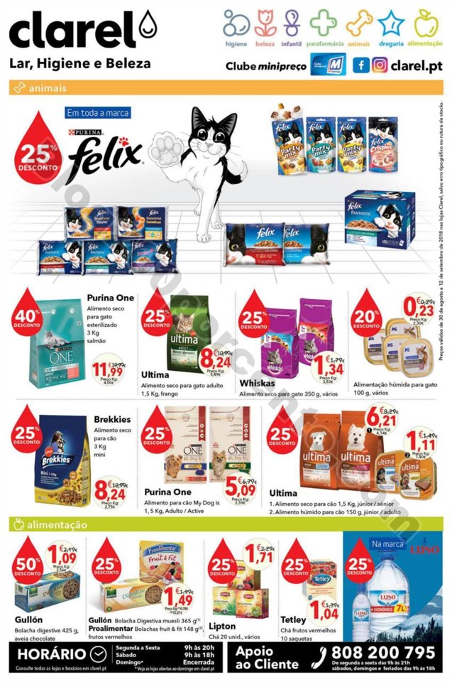 Antevisão Folheto CLAREL Promoções de 30 agosto